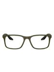 Prada Linea Rossa rectangle-frame очки, зеленый - фото