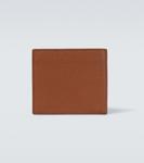 Кожаный кошелек с логотипом Prada, Cognac - фото 3