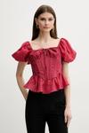Блузка ESRA Bardot, красный - фото