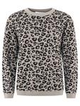 Свитер Вязаный леопард серого цвета Zwillingsherz - фото
