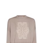 Свитер с интарсией логотипом MaxMara, коричневый - фото 7