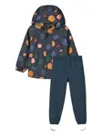 Комплект дождевика с капюшоном и принтом планет Liewood, синий - фото 4