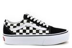 Кроссовки ua old skool на платформе Vans, черный - фото