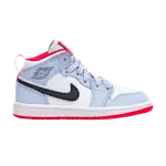 Кроссовки Air Jordan Air Jordan 1 Mid PS 'Half Blue', синий - фото