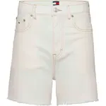 Шорты Tommy Jeans BI8194 Mom Fit denim, белый - фото