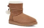 Ботинки зимние UGG WMNS Mini Bailey Bow Pom, коричневый - фото 4