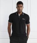 Футболка поло мужская Boss Green Пэдди с окантовкой, черный - фото 3
