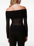 Свитер с открытыми плечами TWINSET, черный - фото 4