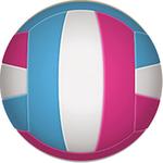 LINING ПВХ волейбольный мяч размер 5 унисекс pink blue white - фото 7