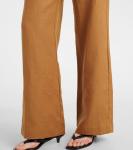 Льняные брюки клёш Faithfull, Tobacco - фото 5