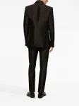 Костюм с двубортным пиджаком DOLCE & GABBANA, черный - фото 4