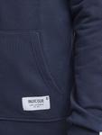 Толстовка с капюшоном на молнии INDICODE JEANS Playno, темно-синий - фото 3