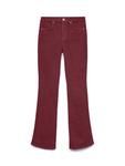 Расклешенные брюки VERO MODA VMFLASH, Dark red - фото