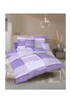 Постельное белье сатиновое Kaeppel, 135x200 см, лиловый / белый - фото