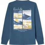 Лонгслив Hackett Scenery, синий - фото 2