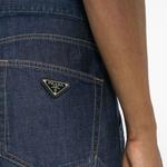 Джинсовые шорты мужские синие Prada, синий - фото 5