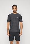 Футболка Adidas Performance WORKOUT ESSENTIALS, Black Melange/Mottled Black - фото