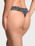 Трусики-Стринги No-Show No-Show, smooth black sketch floral - фото 2