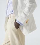 Твиловый блейзер Comme des Garçons Shirt, белый - фото 6