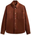 Рубашка Kith Monogram Suede Apollo II, коричневый - фото