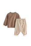 Кардиган Lindex SET, Dark Khaki/Brown - фото 2