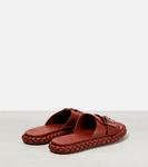 Кожаные шлепанцы Pip Chloé, Copper Brown - фото 3