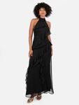 Макси-платье с рюшами и бретелями-хомутом Anaya With Love, Black - фото