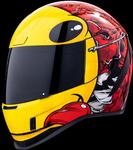 Шлем Icon airform brozak mips, Red/Yellow - фото 4