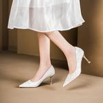 Туфли женские на высоком каблуке Bamiti, белый - фото 3