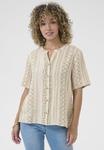 Блуза CRBELLIS SHORT SLEEVE Cream, песочный - фото