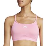 Спортивный бюстгальтер adidas Aeroreact Low Support, розовый - фото 2