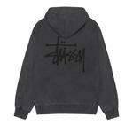 Худи Stussy Basic Hoodie Pigment Dyed, Black/Black - фото 2