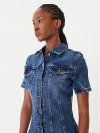 Джинсовое платье slim fit W5YK55 D5R11 Guess Jeans, синий - фото 4