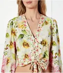 Блузка Колетт Cropped fit Guess Jeans, мультиколор - фото 4