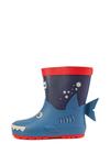 Резиновые сапоги с изображением акулы Toezone, синий - фото