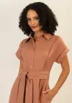 Платье-Рубашка Apart, Terrakotta - фото 4