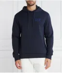 Толстовка regular fit Ea7, темно-синий - фото