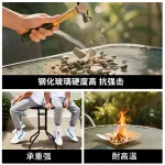 Комплект садовой мебели Baying, 2 стула Bordeaux, круглый стол, 80 см, стационарный, прозрачная столешница - фото 3