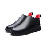 Челси PARDASAUL мужские черные, утепленные ботинки с коричневой флисовой подкладкой - фото 4