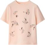 Детская футболка Burberry, розовый - фото