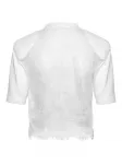 Присборенный топ с кружевом Ana Radu, белый - фото 2