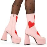 Ботильоны на платформе с надписью Letter To My Lover Lamoda, мультиколор - фото