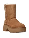 Ботинки из замши на платформе UGG, коричневый - фото 2