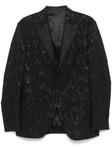 Пиджак ETRO с узорчатым жаккардом, черный - фото