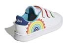 Кроссовки Adidas Advantage Court Hook & Loop J 'Rainbow' - фото 4
