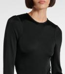 Платье миди со сборками Victoria Beckham, черный - фото 4