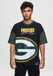 Футболка Recovered NFL Packers Bay Cut and Sew Oversized, Black - фото 2