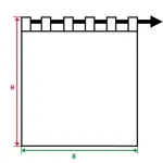 Штора Tromsö с петлями, 1 шт. Wirth, желтый - фото 5