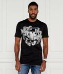 Футболка дракон шестиугольник Regular fit Philipp Plein, черный - фото