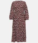 Платье миди из шелка с принтом Faenza S Max Mara, Fiori - фото